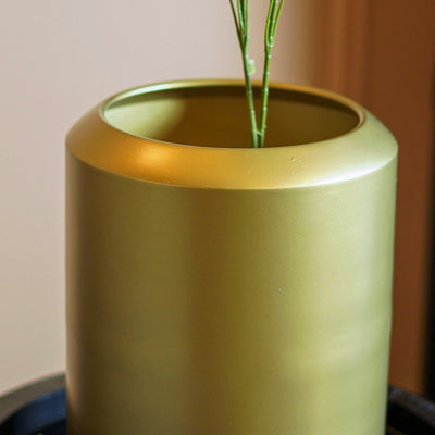 Minimal Golden Garden Metal Planter - The Artment