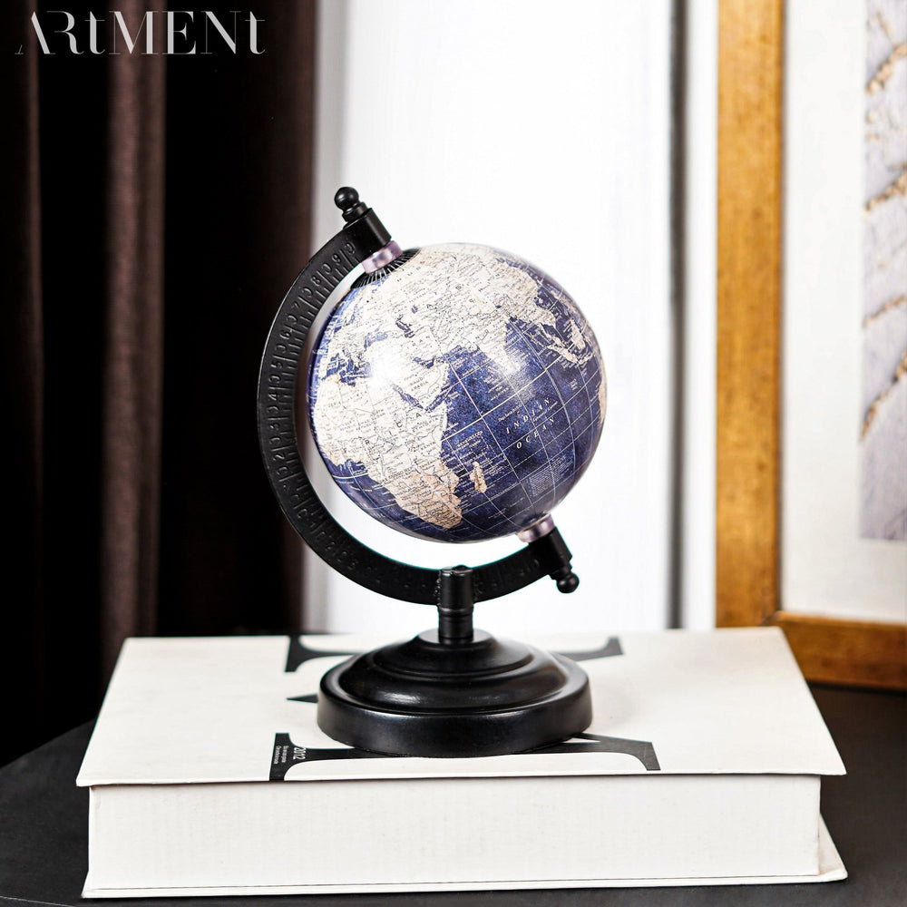 Minimal Nautical Navigator Blue Globe - The Artment