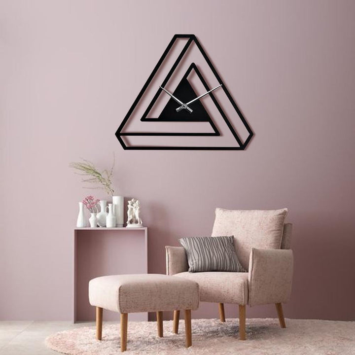 Minimalist Infinite Triangle Wall Clock - The Artment