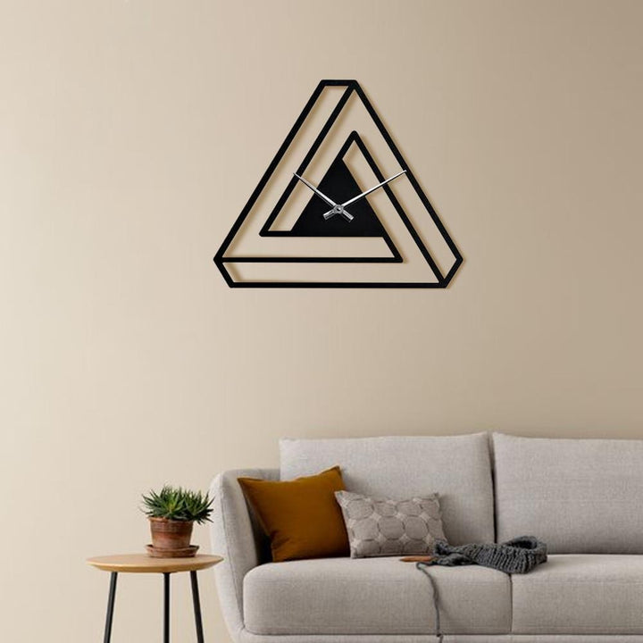 Minimalist Infinite Triangle Wall Clock - The Artment