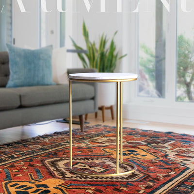 Minimalist Marble Side Table - The Artment