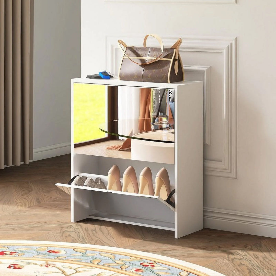 Mirrage Mirror Shoe Cabinet – The Artment - Main Image