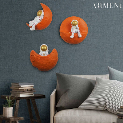 Modern Art Astronaut Landing On Moon Wall Decor - The Artment