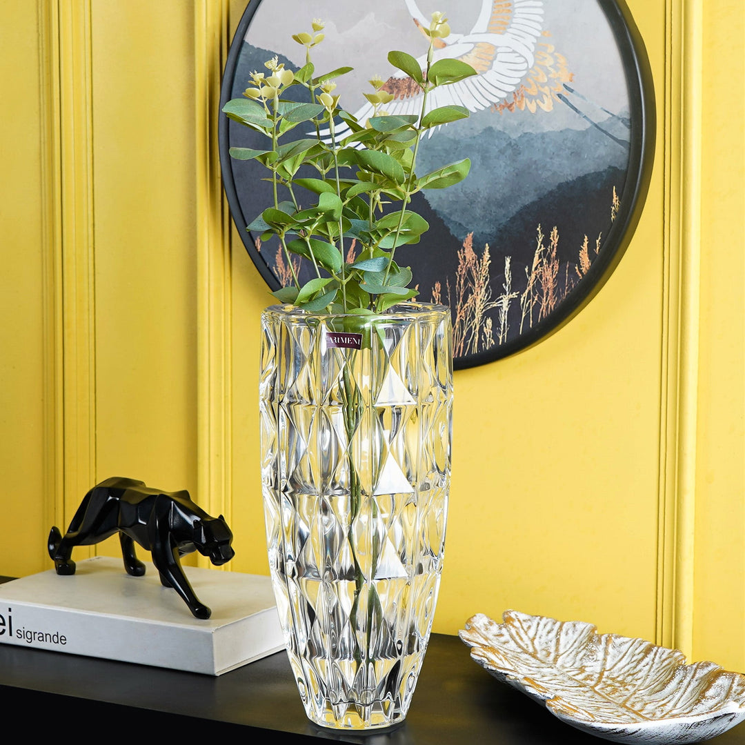 Modern Art Crystal Heights Vase - The Artment