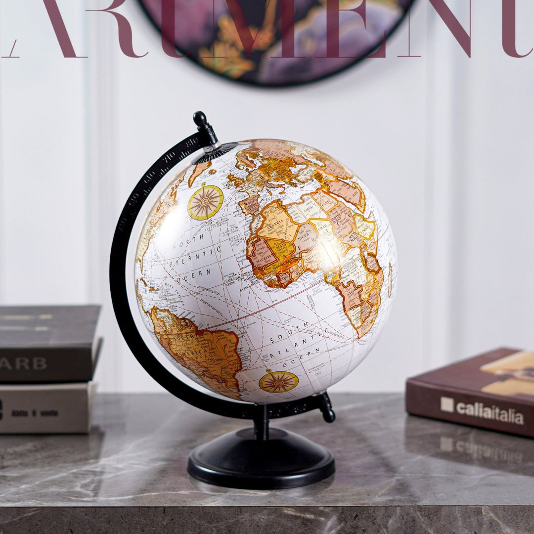 Modern Art Ethereal White Globe - The Artment