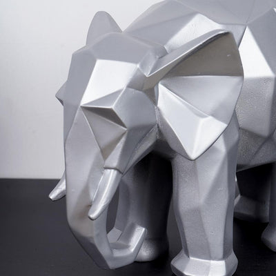 Modern Art Geometric Elephant Accent - The Artment