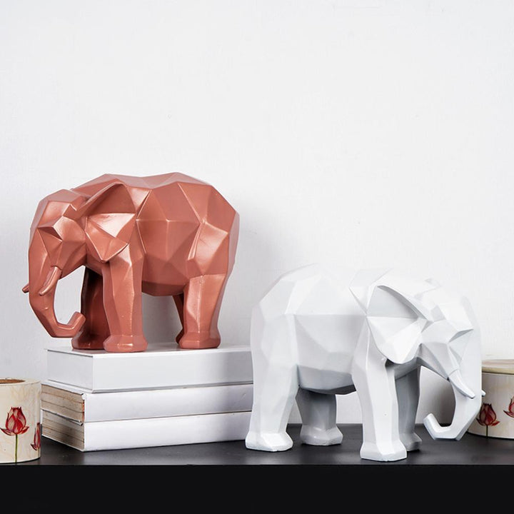 Modern Art Geometric Elephant Accent - The Artment