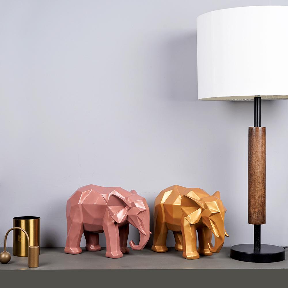 Modern Art Geometric Elephant Accent - The Artment