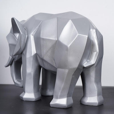 Modern Art Geometric Elephant Accent - The Artment