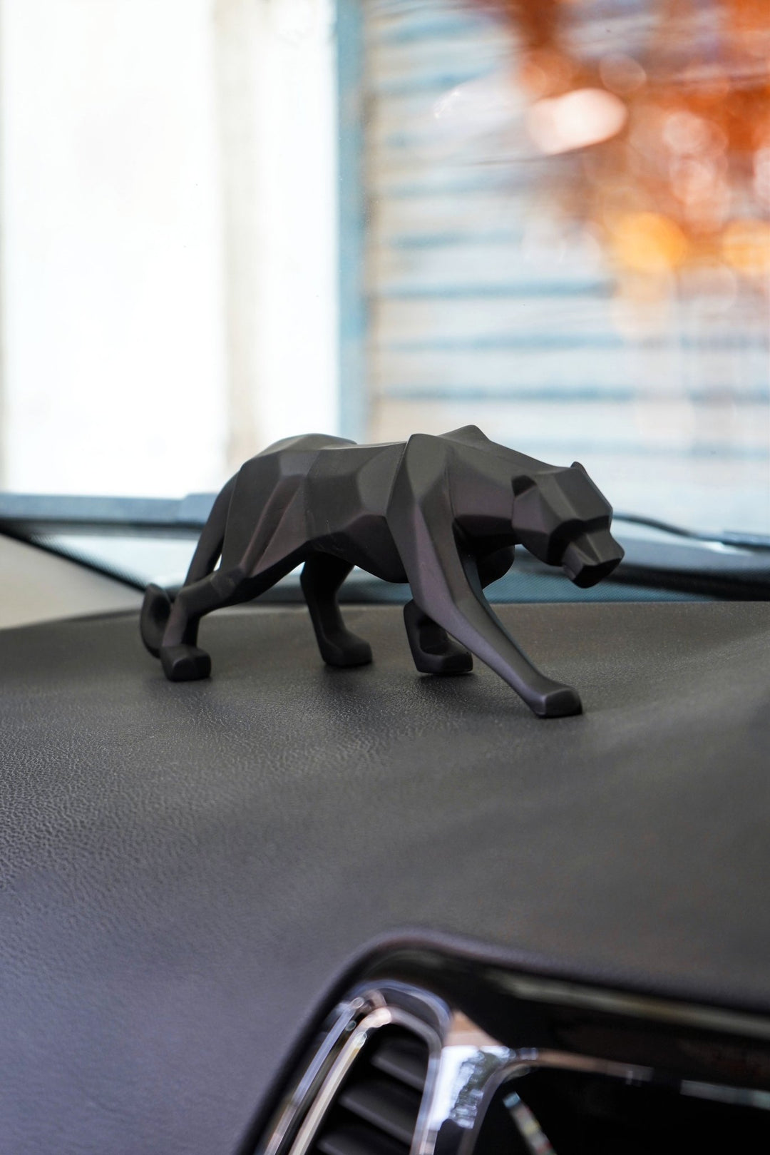 Modern Art Geometric Panther Statue - The Artment