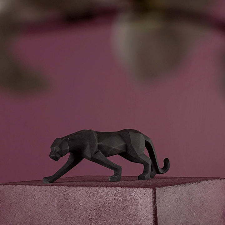 Modern Art Geometric Panther Statue - The Artment