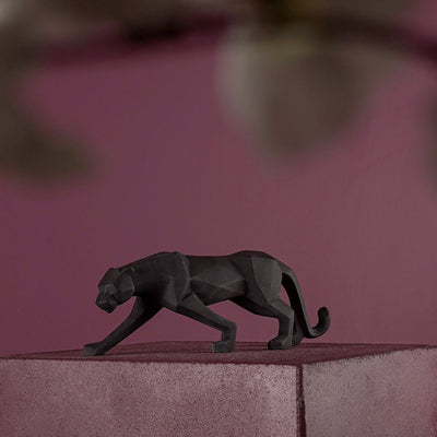 Modern Art Geometric Panther Statue - The Artment