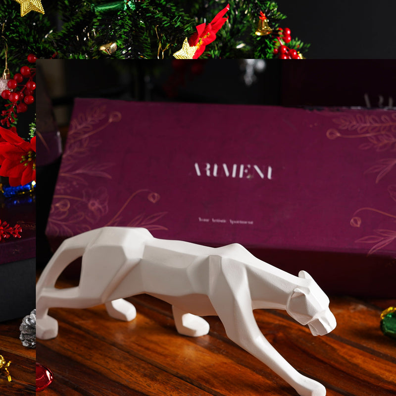 Modern Art Geometric Panther Statue Gift Box - The Artment