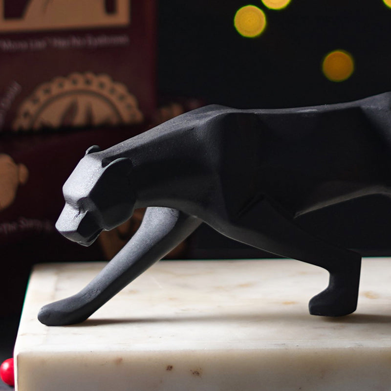 Modern Art Geometric Panther Statue Gift Box - The Artment