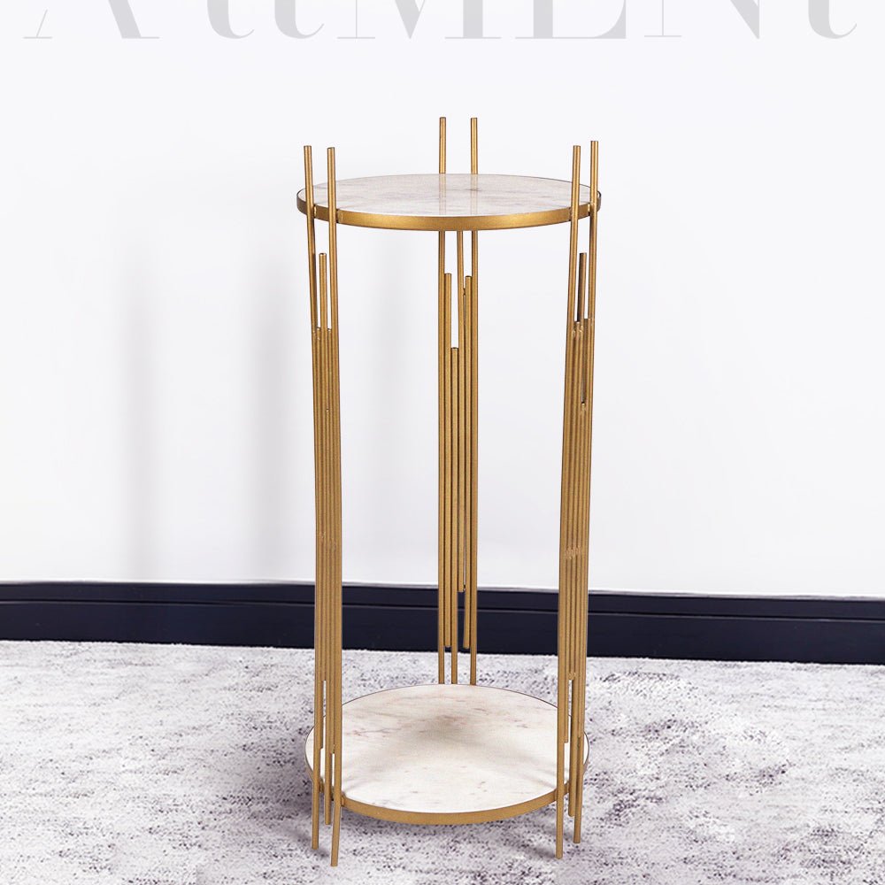 Modern Art Luxury Marble Side Table - The Artment