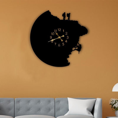 Modern Art Mountain Climbers Wall Clock - The Artment