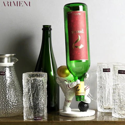 Modern Art Playful Astronaut Wine Bottle Holder - The Artment