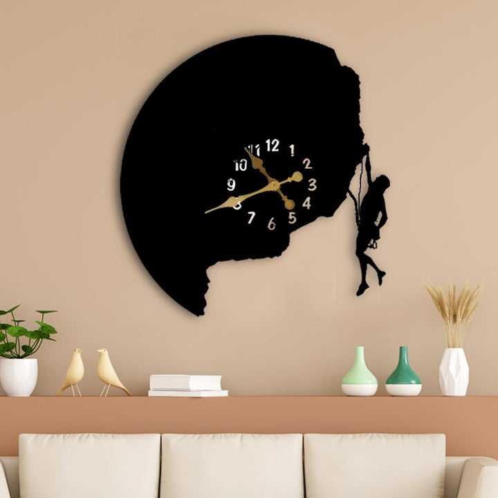 Modern Art Rock Climber Wall Clock - The Artment