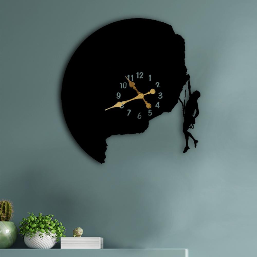 Modern Art Rock Climber Wall Clock - The Artment