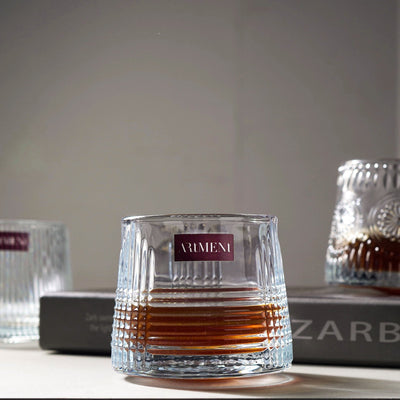 Modern Art Sparkling Spinny Drinking Glasses - The Artment