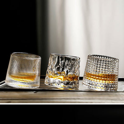 Modern Art Sparkling Spinny Drinking Glasses - The Artment