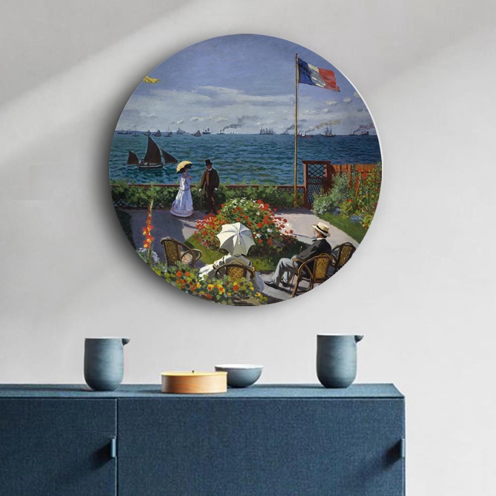 Monet's Visit to Sainte - Adresse Canvas (Matte Finish) - The Artment