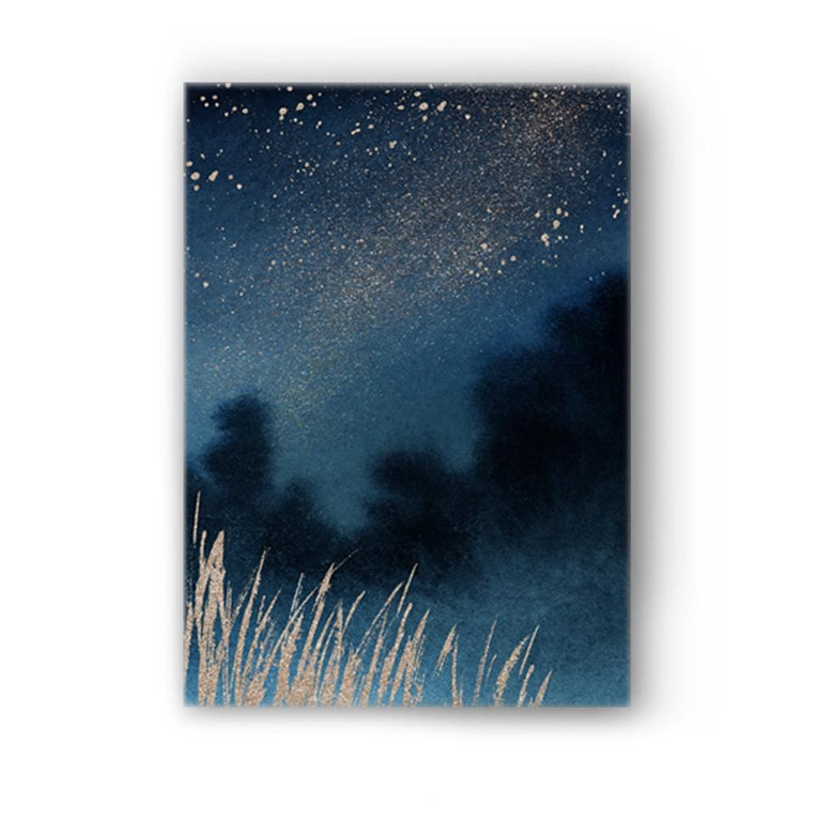 Mystical Blues of the Night Canvas (Matte Finish) - The Artment