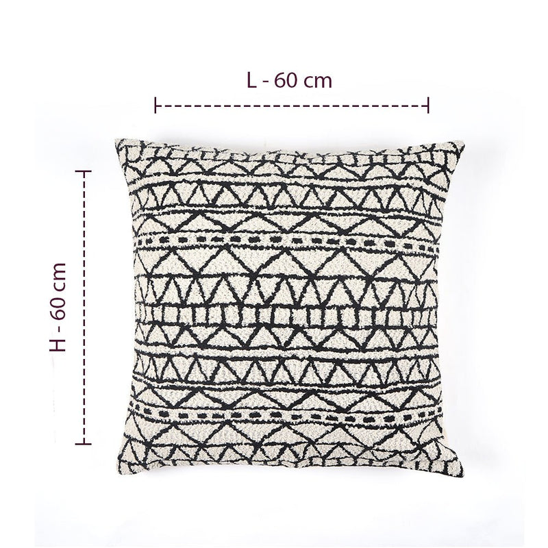 Nordic Chenille Geometric Jacquard Cushion Cover (Set of 5) - The Artment