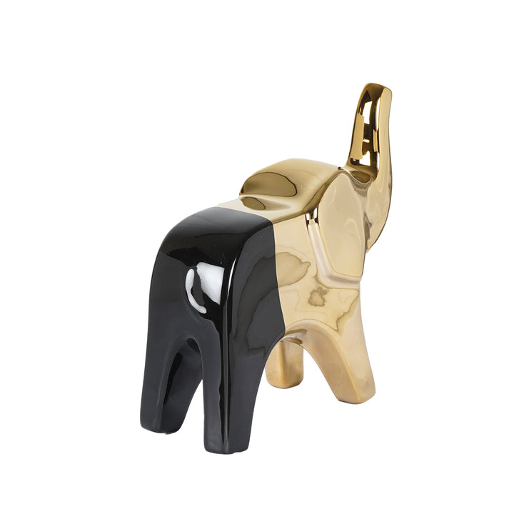 Nordic Elegance Gold Elephant Sculpture - The Artment