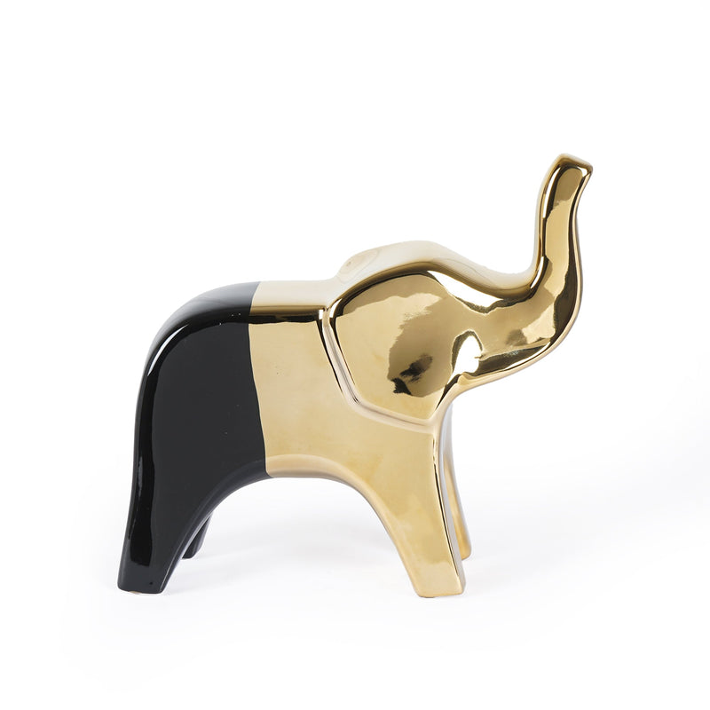 Nordic Elegance Gold Elephant Sculpture - The Artment