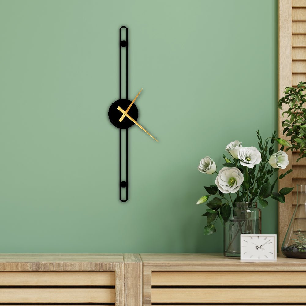 Nordic Minimalist Gold Needle Wall Clock - The Artment