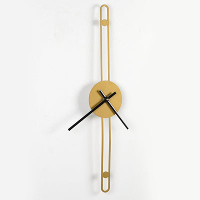 Nordic Minimalist Gold Needle Wall Clock - The Artment