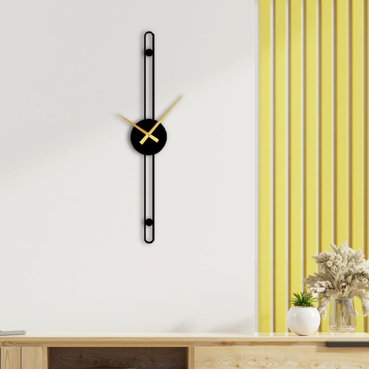 Nordic Minimalist Gold Needle Wall Clock - The Artment