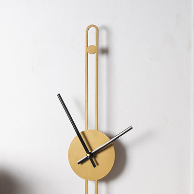 ⁠Nordic Minimalist Gold Needle Wall Clock Gift Box - The Artment