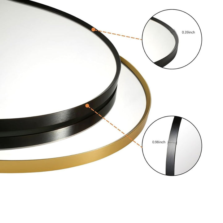 Orbit - Minimal High Definition Round Mirror - The Artment