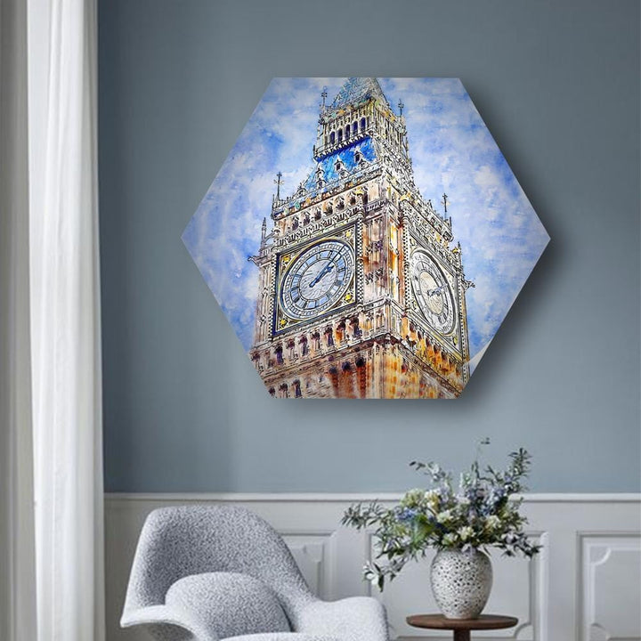 Painted Monuments Hexagonal Canvas (Matte Finish) - The Artment