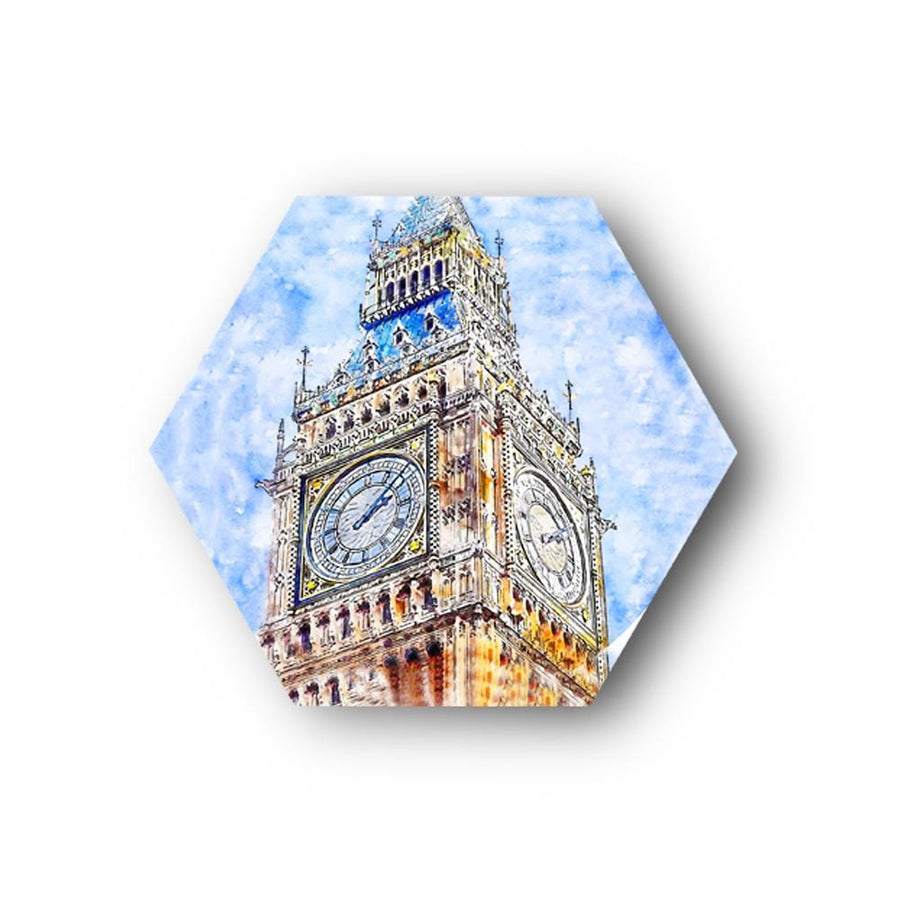 Painted Monuments Hexagonal Canvas (Matte Finish) - The Artment