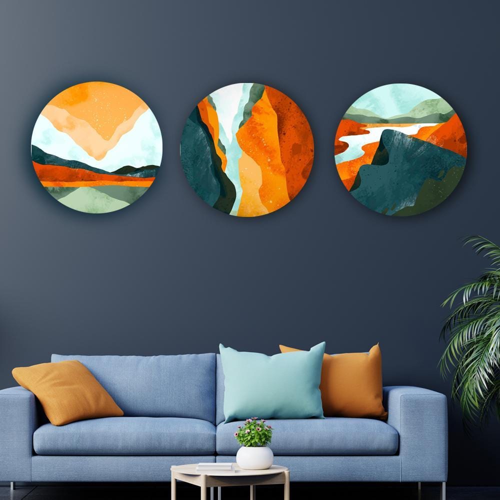 Passing by a Vivid Landscape Canvas (Matte Finish) - The Artment