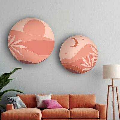 Peachy Days and Nights Canvas (Matte Finish) - The Artment