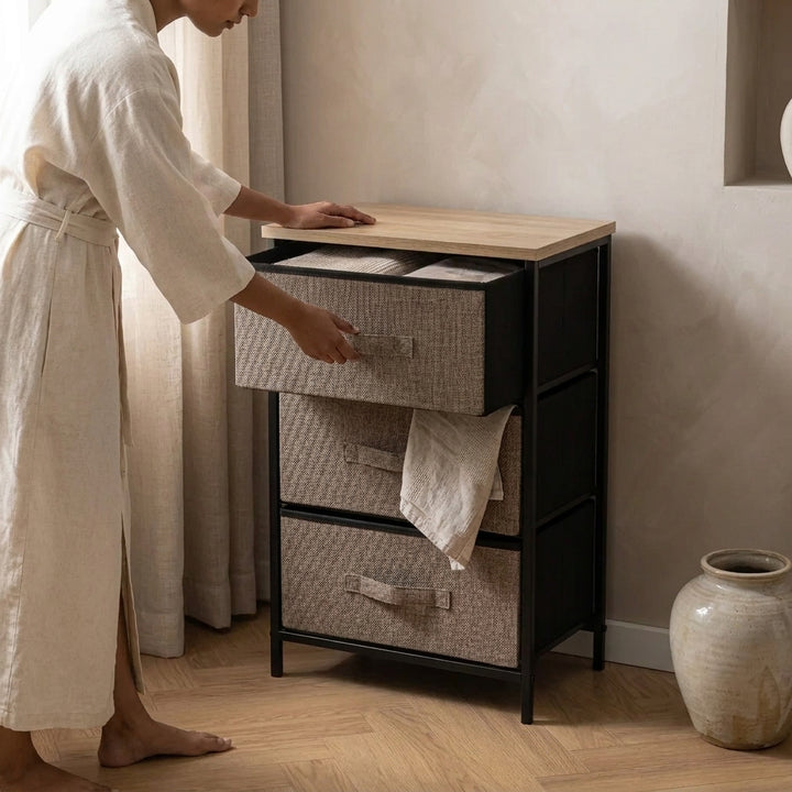The Iron & Linen 3-Drawer