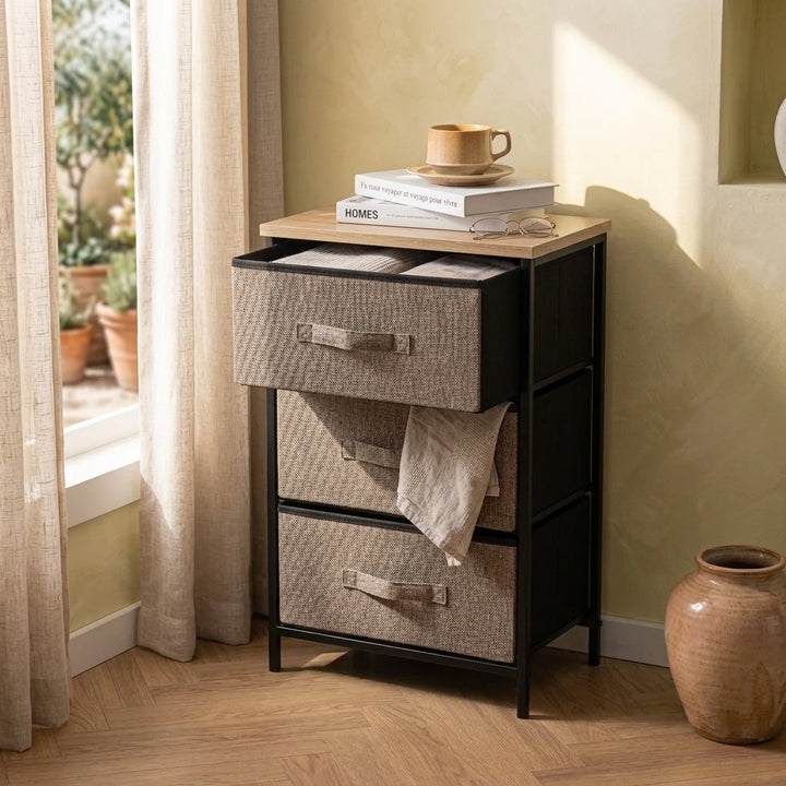 The Iron & Linen 3-Drawer