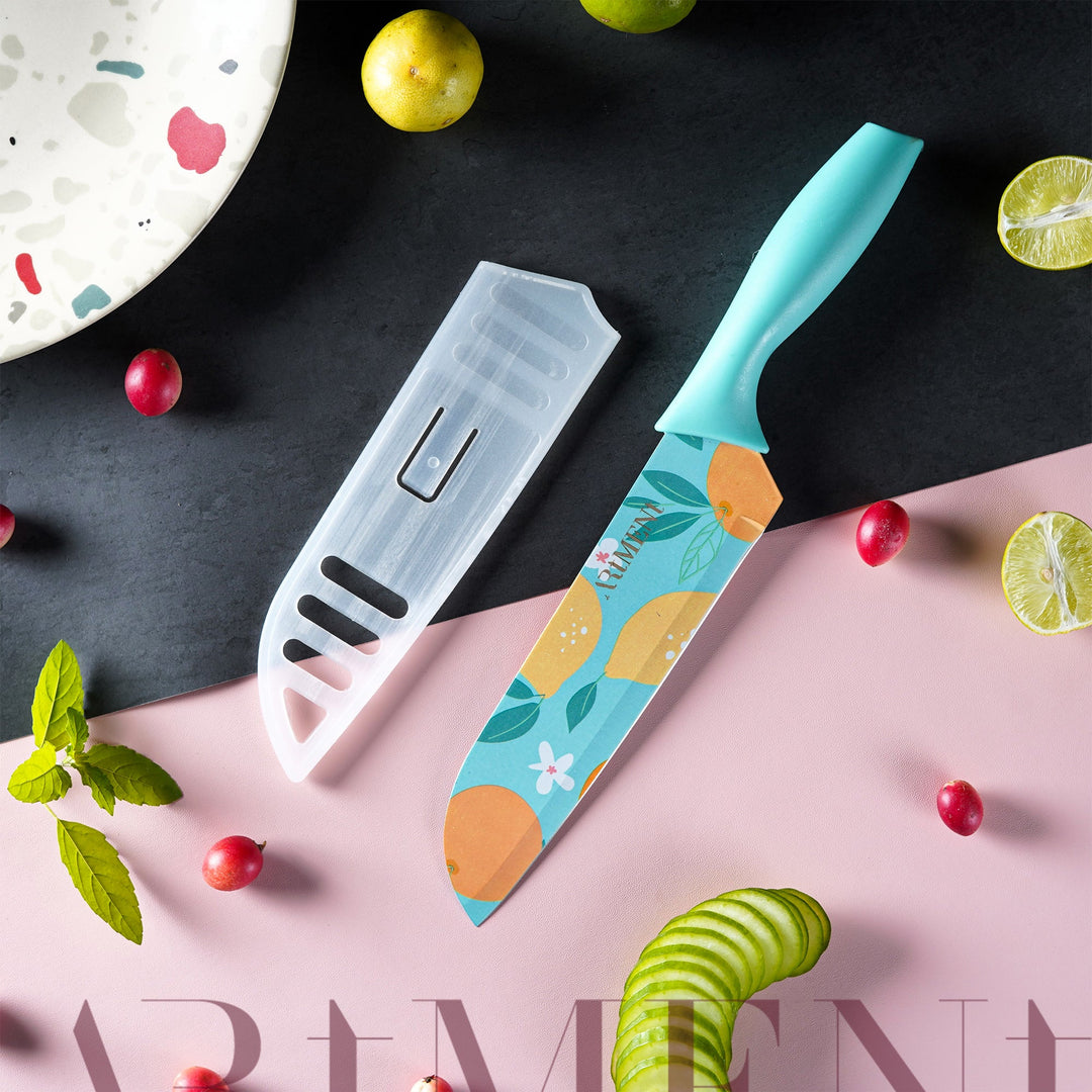 PopCut : Coloured Knife Set - 7 inches - The Artment