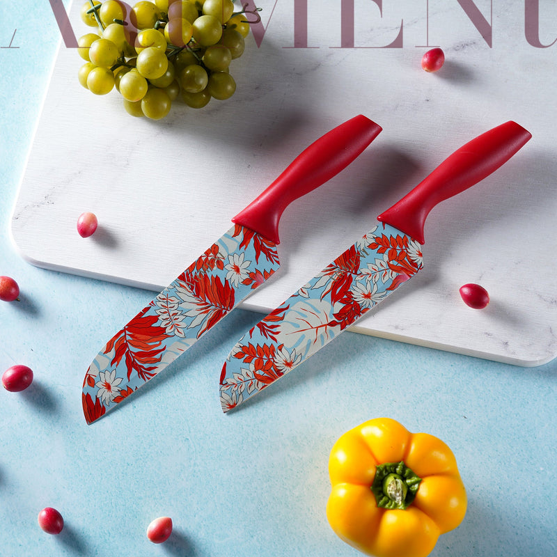 PopCut : Coloured Knife Set - 7 inches - The Artment