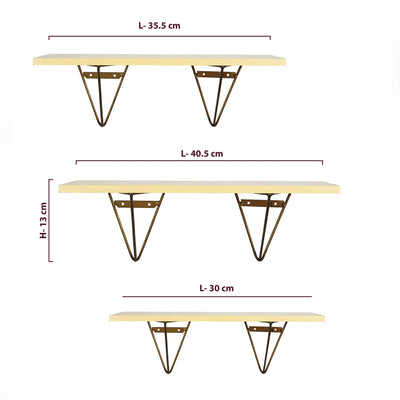 Radiant Nordic Shelves (Set of 3) - The Artment