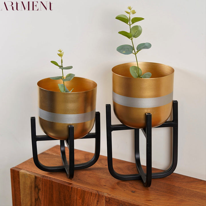 Radiant Reflection Metal Planter - The Artment