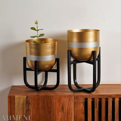 Radiant Reflection Metal Planter - The Artment