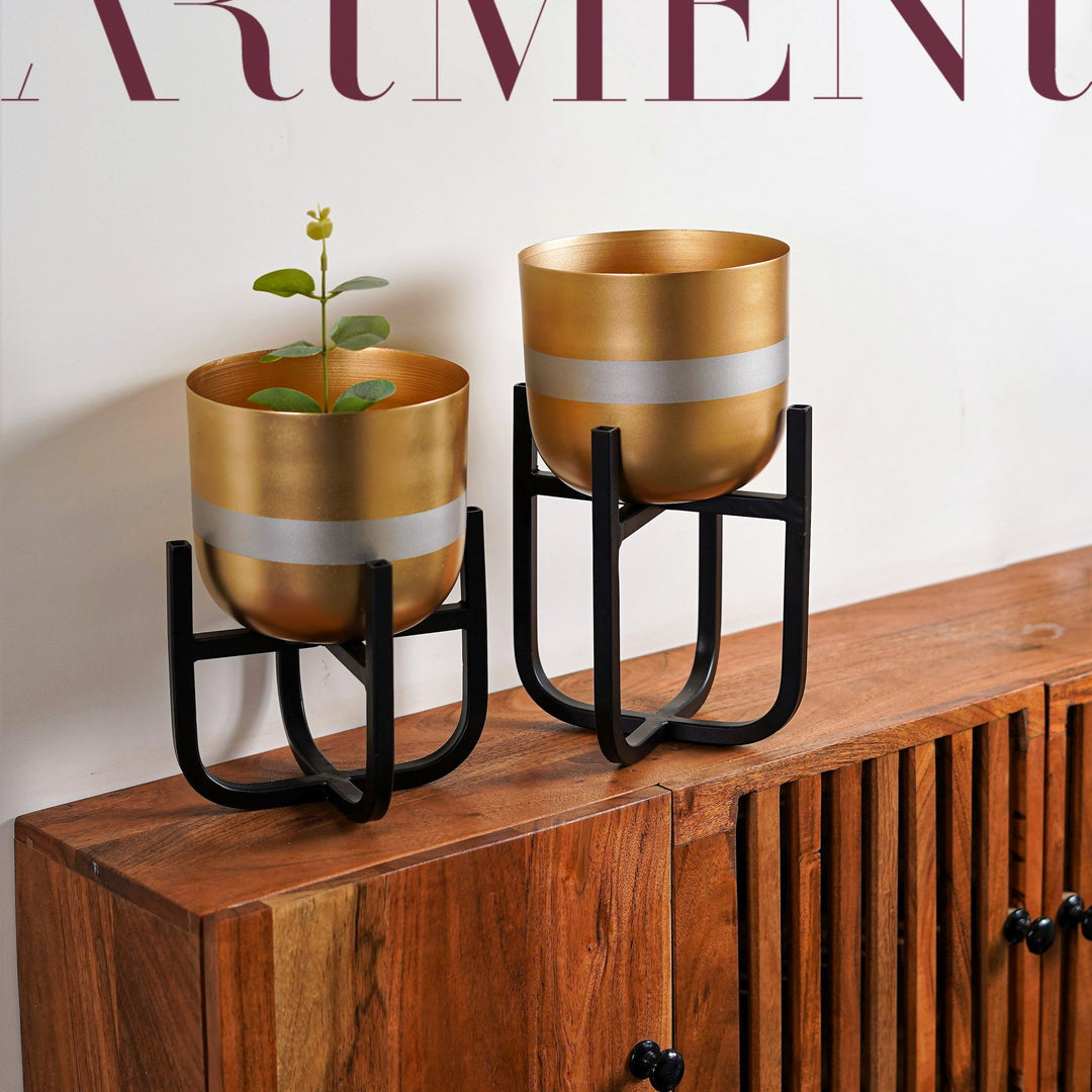 Radiant Reflection Metal Planter - The Artment