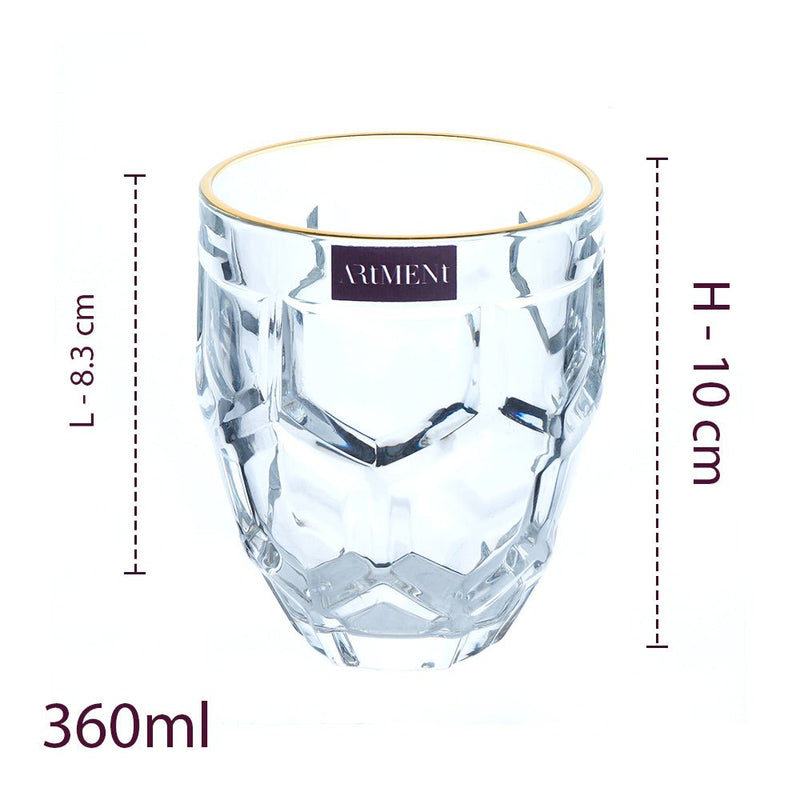 RadiantRim Whiskey Glass Set - The Artment