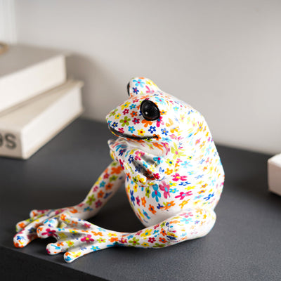 Rainbow Tagged Frog Statue - The Artment