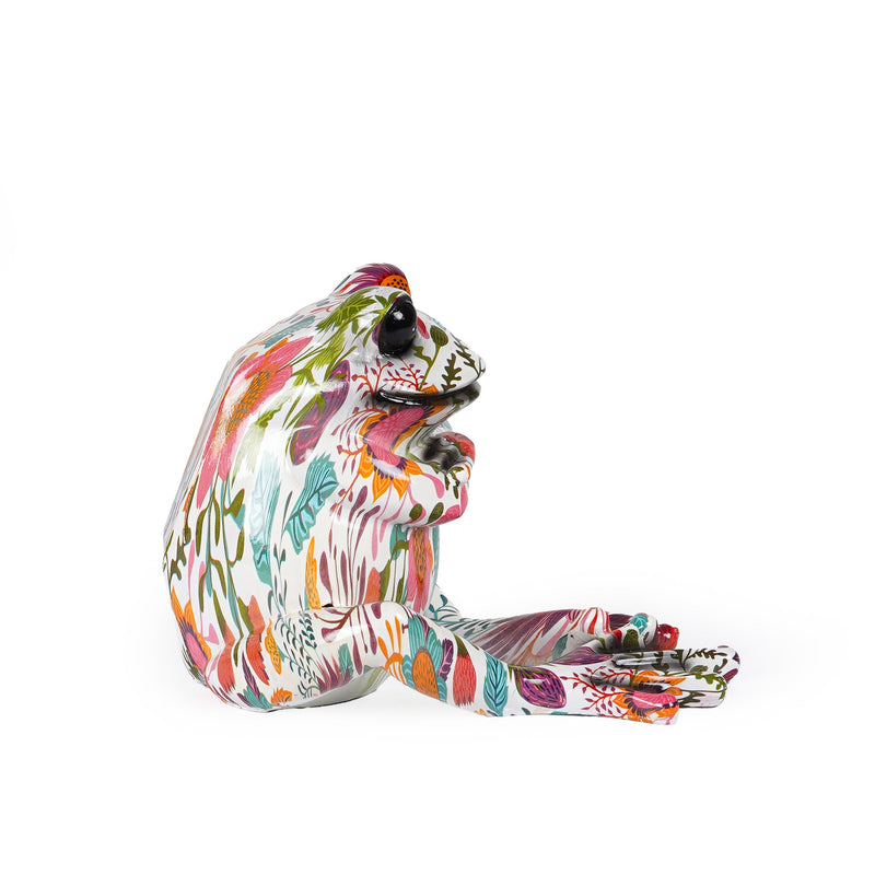 Rainbow Tagged Frog Statue - The Artment